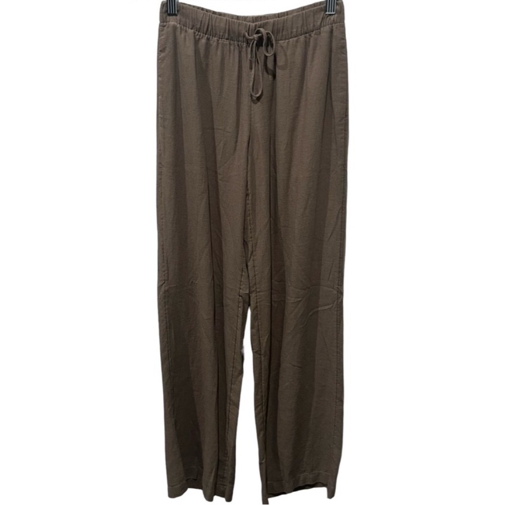 NWOT Aritzia The Group Sontag Linen Blend Pants Size 2XS Green - Picture 4 of 10